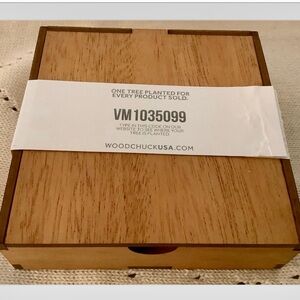 Brand New Woodchuck AMERICAN EDITION WOOD COASTERS (4)